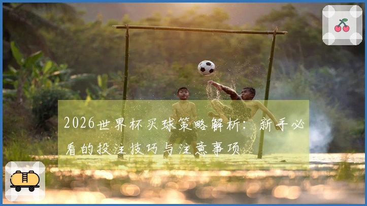 2026世界杯买球策略解析：新手必看的投注技巧与注意事项