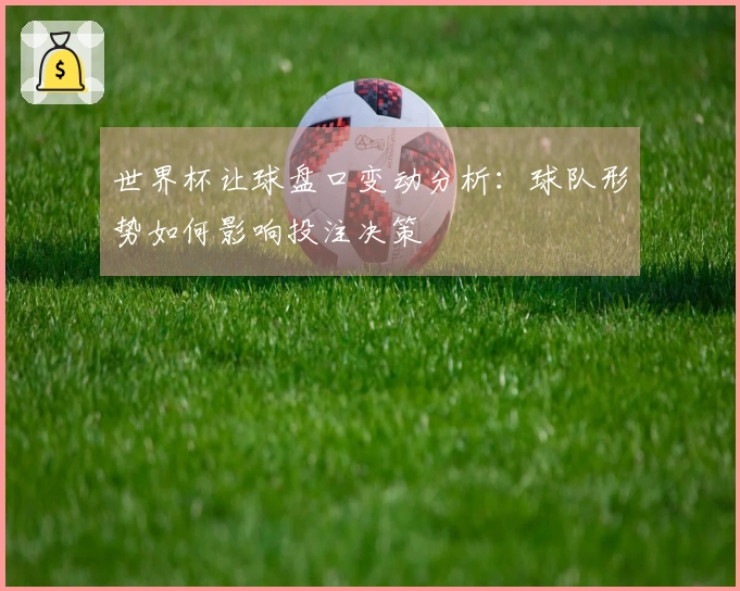 世界杯让球盘口变动分析：球队形势如何影响投注决策